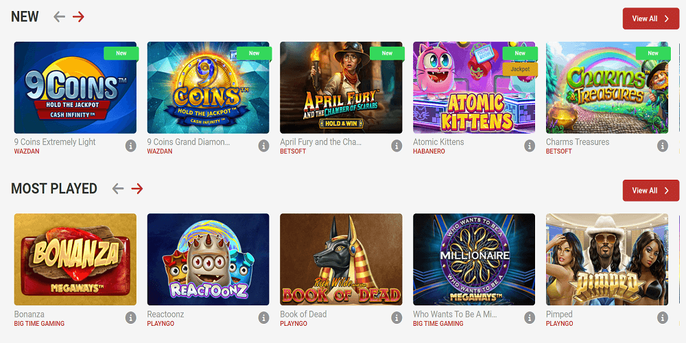 Bet-Nox Casino Spielautomaten